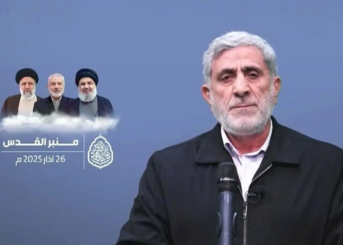 سردار قاآنی: ایران کما فی السابق در کنار فلسطین می‌ایستد/ ویدئو