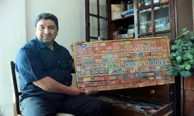 مردی که سیگاری نیست، اما ۱۲ هزار کبریت دارد/ زیباترین کبریت ایران را ببینید
