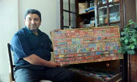 مردی که سیگاری نیست، اما ۱۲ هزار کبریت دارد/ زیباترین کبریت ایران را ببینید
