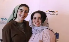 قابی از ژاله صامتی و دخترش/ عکس