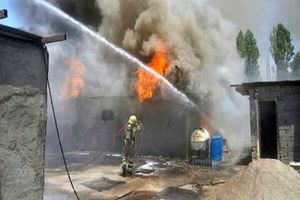 آتش سوزی کارگاه مبلمان در کمرد پردیس