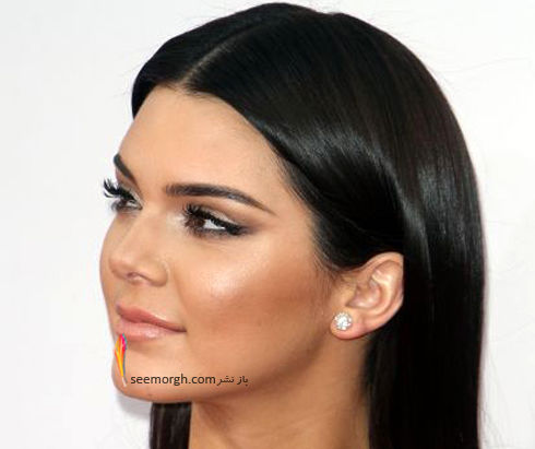 گوشواره,مدل گوشواره,مدل گوشواره تک نگین به سبک کندال جنر Kemdall Jenner