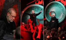 شرکت علی لاریجانی در هیات شیخ حسین انصاریان و محمدحسین پویانفر