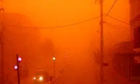 طوفان گرد و خاک در زابل