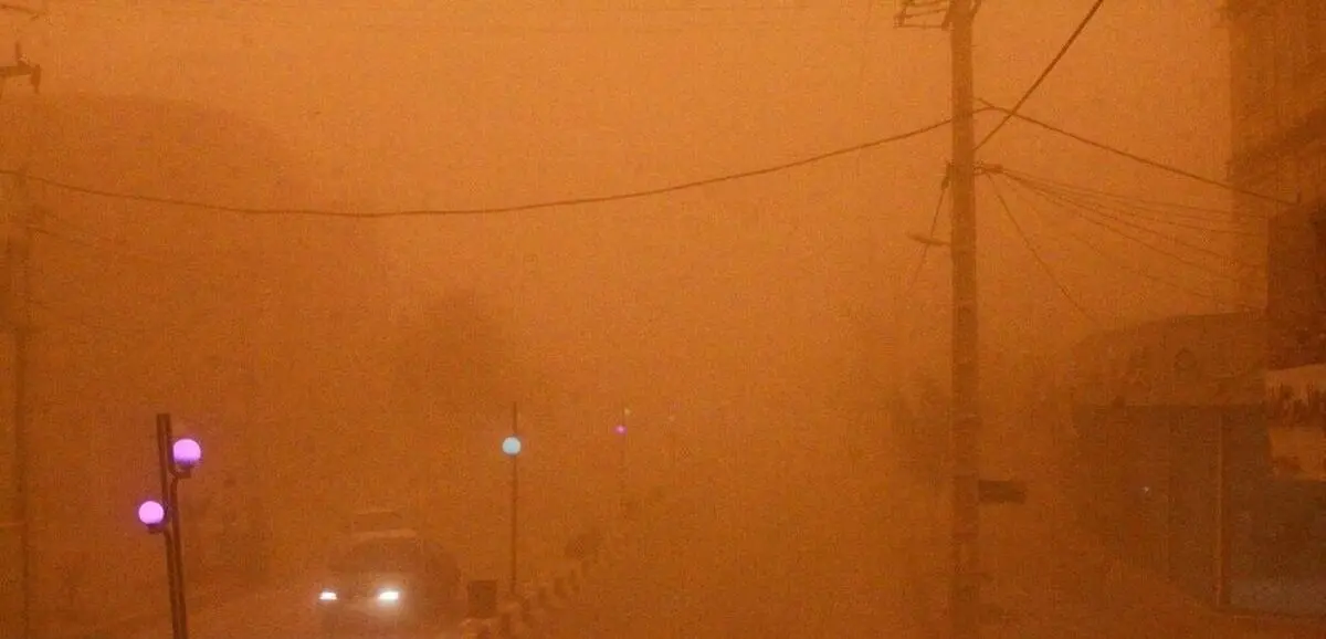 طوفان گرد و خاک در زابل