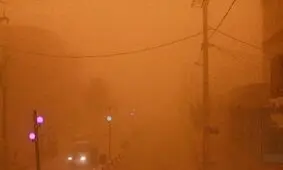 طوفان گرد و خاک در زابل