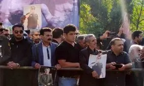  گلپا به خاک سپرده شد/ بی‌نظمی در مراسم مشایعت استاد گلپا/ ویدئو