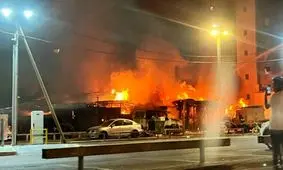 آتش‌سوزی در تل‌آویو | ویدئو