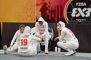 حذف دختران بسکتبال سه نفره ایران از کاپ آسیا