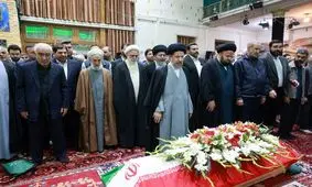 برگزاری مراسم تشییع پیکر قاضی معروف، مرحوم حجت‌الاسلام نیری/ ویدئو

