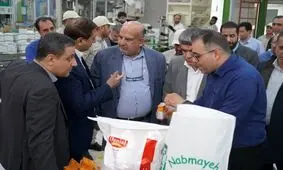 بازدید مسئولان ارشد بانک ملی و گروه ملی فولاد از شرکت خمیرمایه و الکل رازی