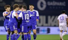 پیروزی لحظه آخری دینامو زاگرب با حضور صادق محرمی

