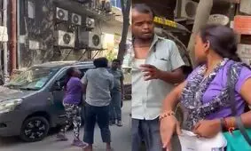  ۱۷ بار سیلی زدن یک زن به مرد جنجالی شد/ ویدئو

