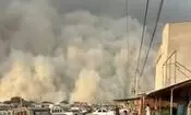 ویدئویی از لحظات ورود طوفان شن به چابهار، بخش دشتیاری