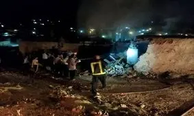 آتش گرفتن یک دستگاه تراکتور در بوکان