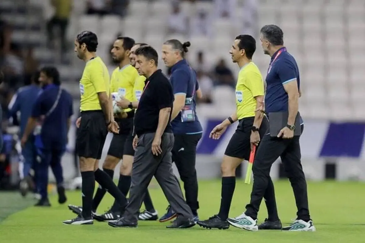 اعتراض فدراسیون فوتبال به قضاوت دیدار با قطر


