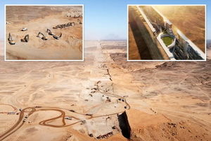 اولین تصاویر از شروع پروژه ساخت «زمین خراش» ۸۰۰ میلیارد پوندی در عربستان