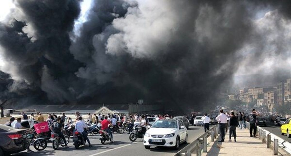  ‎آتش سوزی یک کارگاه ‎صنعتی در ‎تهرانپارس/ ویدئو