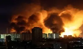 حملات گسترده پهپادی روسیه به اوکراین

