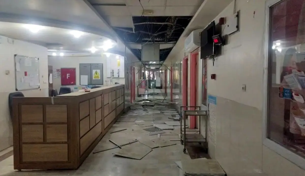  آسیب دیدن ۲ بیمارستان خوزستان بر اثر موج انفجار 