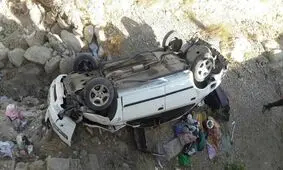 3 کشته در سقوط مرگبار سمند به دره