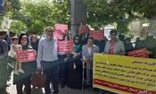 تجمع سهام عدالتی ها مقابل ساختمان وزارت کار