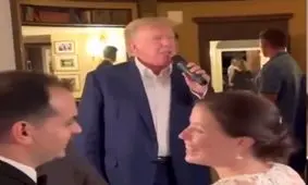  ترامپ از دادگاه به عروسی رفت/ ویدئو

