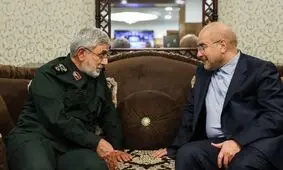 دیدار انتخاباتی قالیباف و جلیلی با حضور سردار قاآنی