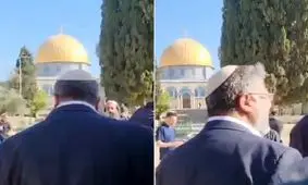 وزیر تندروی اسرائیلی با همراهی ۱۲۵۰ شهرک‌نشین به مسجدالاقصی یورش برد/ ویدئو