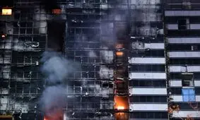 نمای کامپوزیتی؛ عامل بزرگی آتش سوزی بیمارستان گاندی