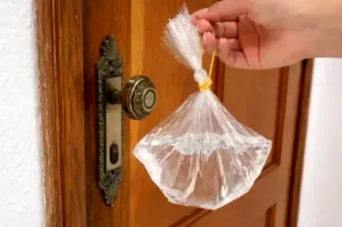 راز آویزان کردن کیسه آب جلوی در خانه‌ های قدیمی چیست؟/ ویدئو