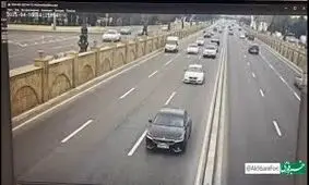 پرواز یک خودرو در باکو، آذربایجان/ ویدئو