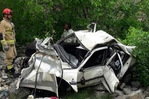 3 کشته در سقوط پژو به دره در محور نیشابور - کاشمر