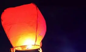 بالن آرزوها باعث آتش‌سوزی 