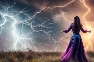 رقص دیوانه‌وار رعد و برق/ ویدئو