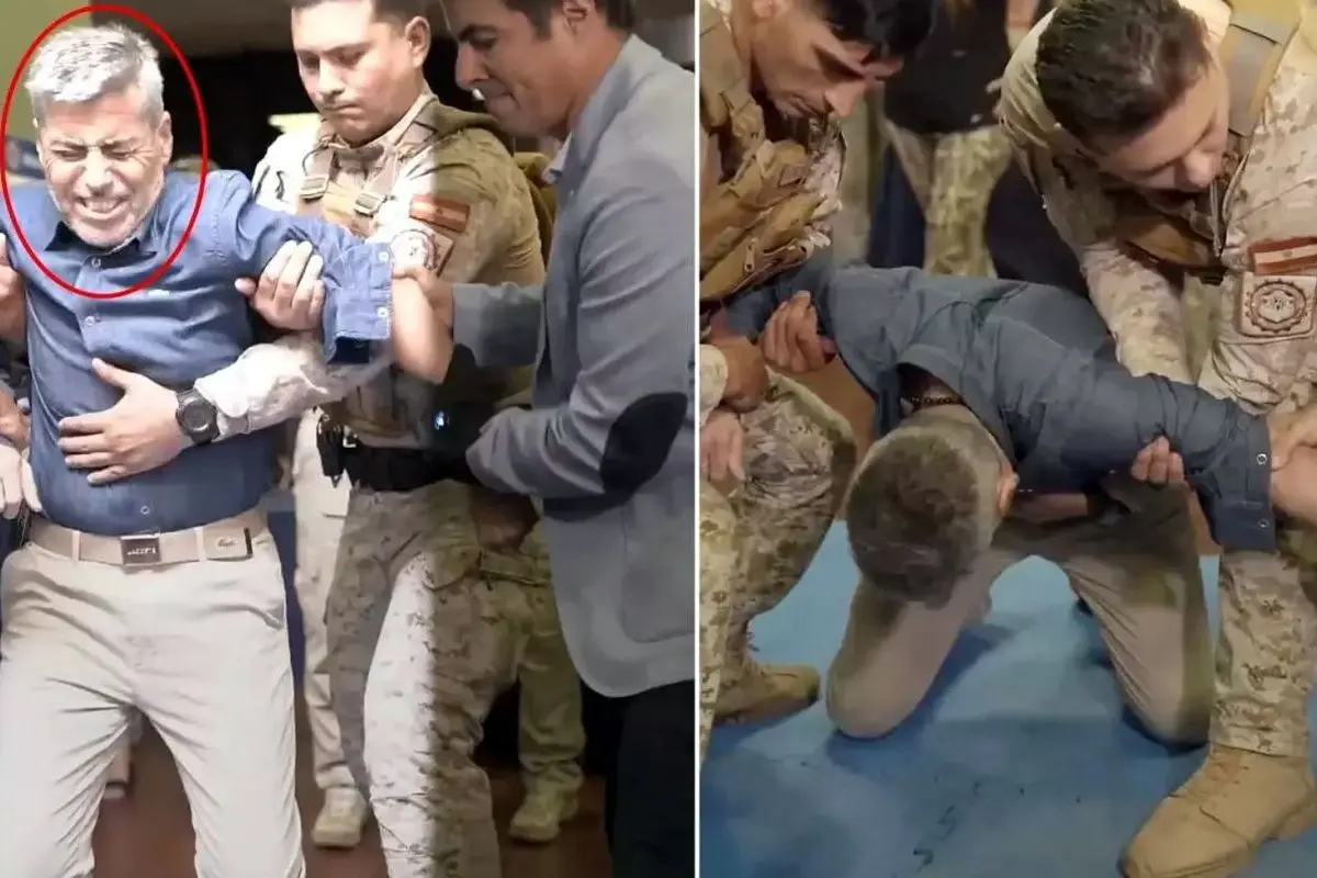 وزیر در برنامه زنده دچار برق‌گرفتگی شد!