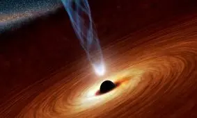 چرخش یک سیاهچاله کلان‌جرم

