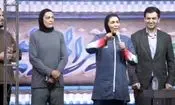 حضور دبیرکل حزب نگاه نو همراه خواهران منصوریان در تجمعات شبانه مردمی 