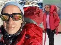 انتقال پیکر مرحوم طاهره حاصلی به پایین کوه/ ویدئو