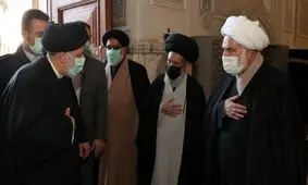 حضور رئیس جمهور در مراسم ترحیم آیت‌الله صافی گلپایگانی

