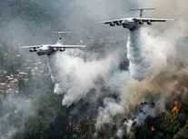 فیلمی جدید از گسترش آتش در جنگل‌های الیت