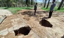 تشدید فرونشست زمین در پردیس تخت جمشید/ حضور در ۱۳ فروردین ناامن است
