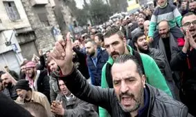 تظاهرات در حومه دمشق علیه حکومت جولانی/ ویدئو

