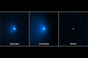 تلسکوپ هابل بزرگ‌ترین دنباله دار تاریخ را تایید کرد