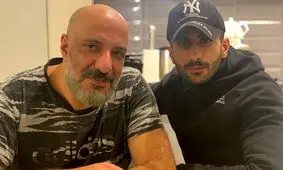 تیپ و ژست متفاوت امیر جعفری در کنار پسر و برادرزاده مشهورش/ عکس