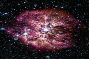 انتشار تصویری از یک ستاره در مرحله پیش از انفجار/ عکس شگفت‌انگیزی که تلسکوپ جیمز وب ثبت کرد
