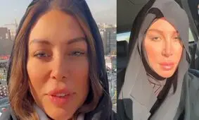 حضور مدل زن جنجالی در راهپیمایی ۲۲ بهمن/ ویدئو