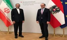دیدار باقری با وزیر خارجه اتریش