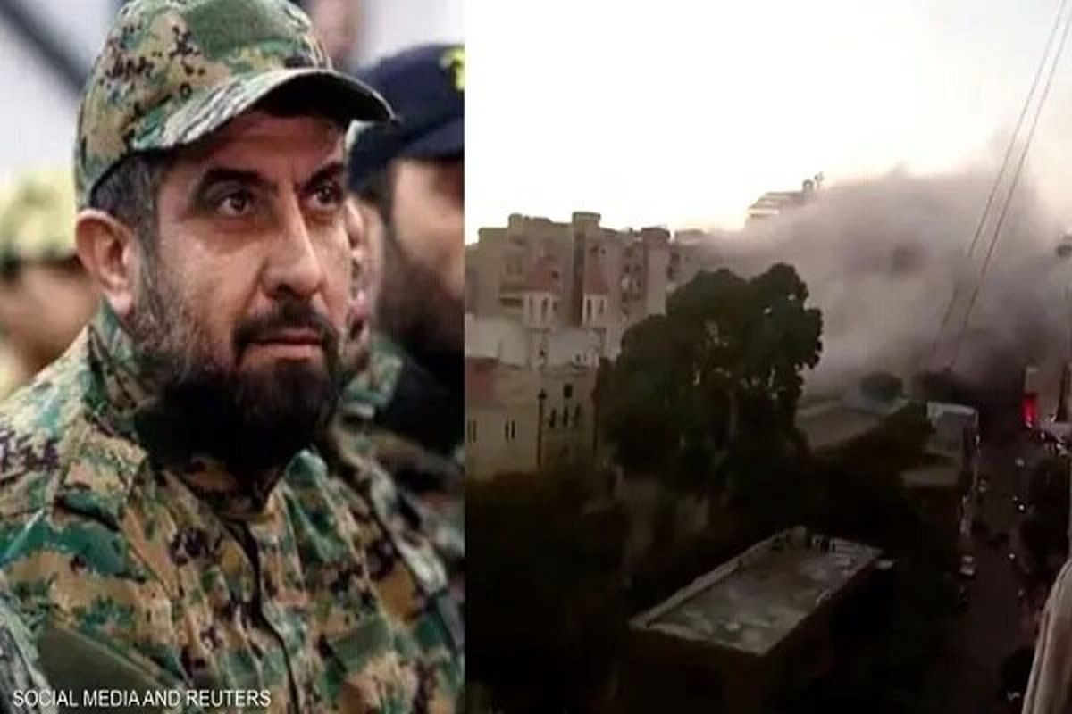 پیکر فواد شکر، فرمانده حزب الله لبنان از زیر آوار خارج شد