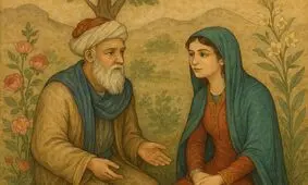 آتش عشق در بخارا: سلوک عارفانه عطار و دختر حکیم